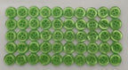 Buttons 100 Vintage 4 Hole Shirt / Shank Anchors Pearlesque Lime 11.3mm NOS