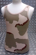 100% Cotton US Tri Desert Camo Sleeveless Vest Singlet Tank Top All Sizes