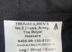 The Royal Hussars KRH British Army Issue No2 Dress Trousers 85/76/92cm - NEW