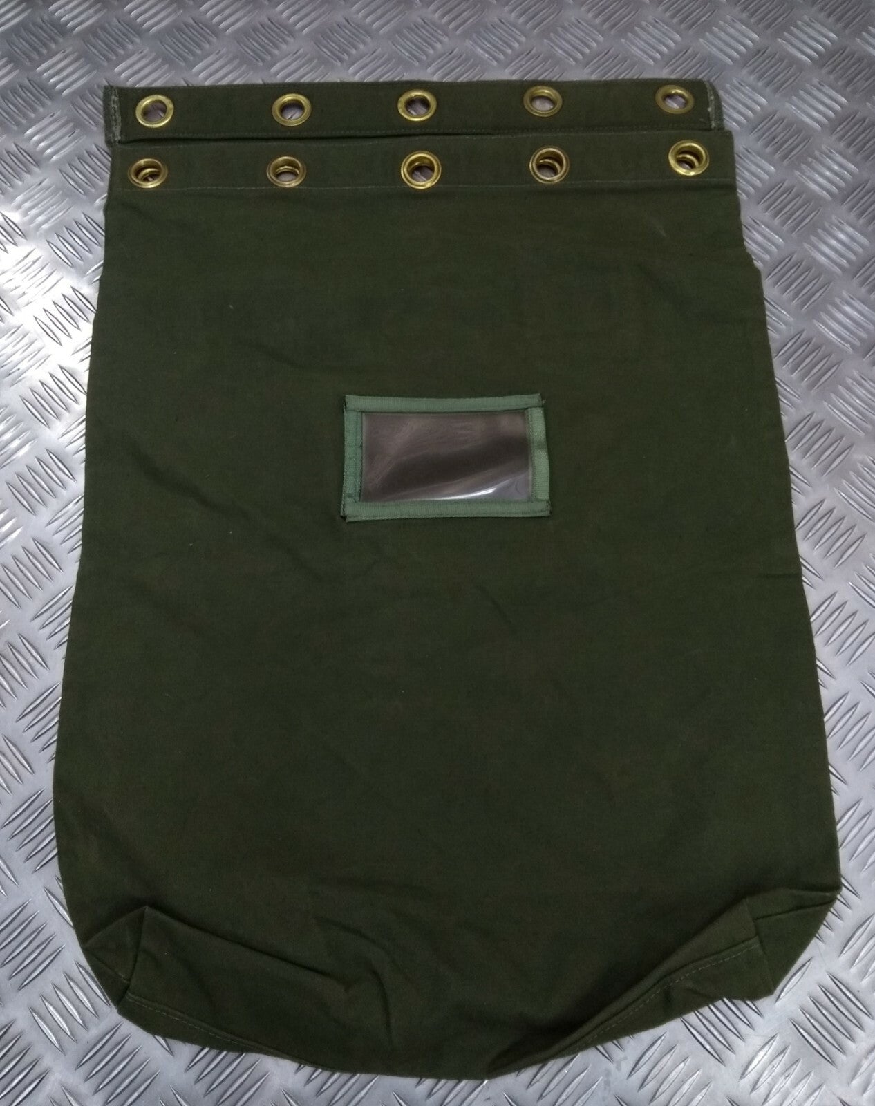 War Book Document Bag Heavy Duty Canvas With Metal Ring Closure System No Bar