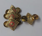 Officers Rank Pips ¾" Bath Stars Tria Juncta In Uno Genuine British NEW