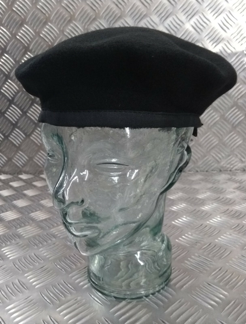 Hobsons of London Style Black Lined Wool Beret 7 1/8 New
