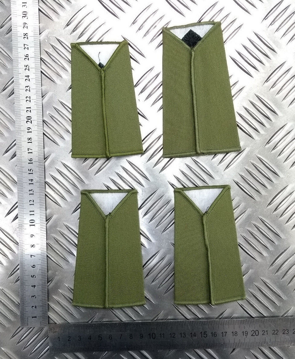 Green OD Rifles Rank Slide Various Ranks Genuine British Army Issue - NEW
