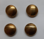 Light Dragoons Buttons Uniform Dress Plain Domed Brass Ring Backed 27L 4 Pairs