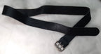 2" Utility Belt Full Grain Leather Nickel Plated Double Prong Roller Buckle