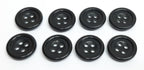 Vintage Army Buttons Old Pattern British Matt Black 4 Hole Size 23L / 15mm