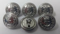 RN Naval Officers Flag Silver Mess Dress Buttons RN 19.1mm 30L ASBT45