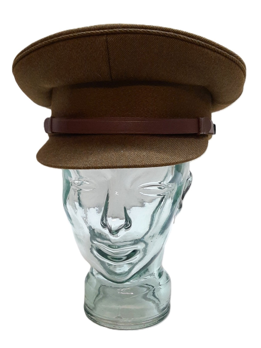 No2 Dress Hat Army Officer Uniform with Brown Chinstrap No Insignia Size 58cm