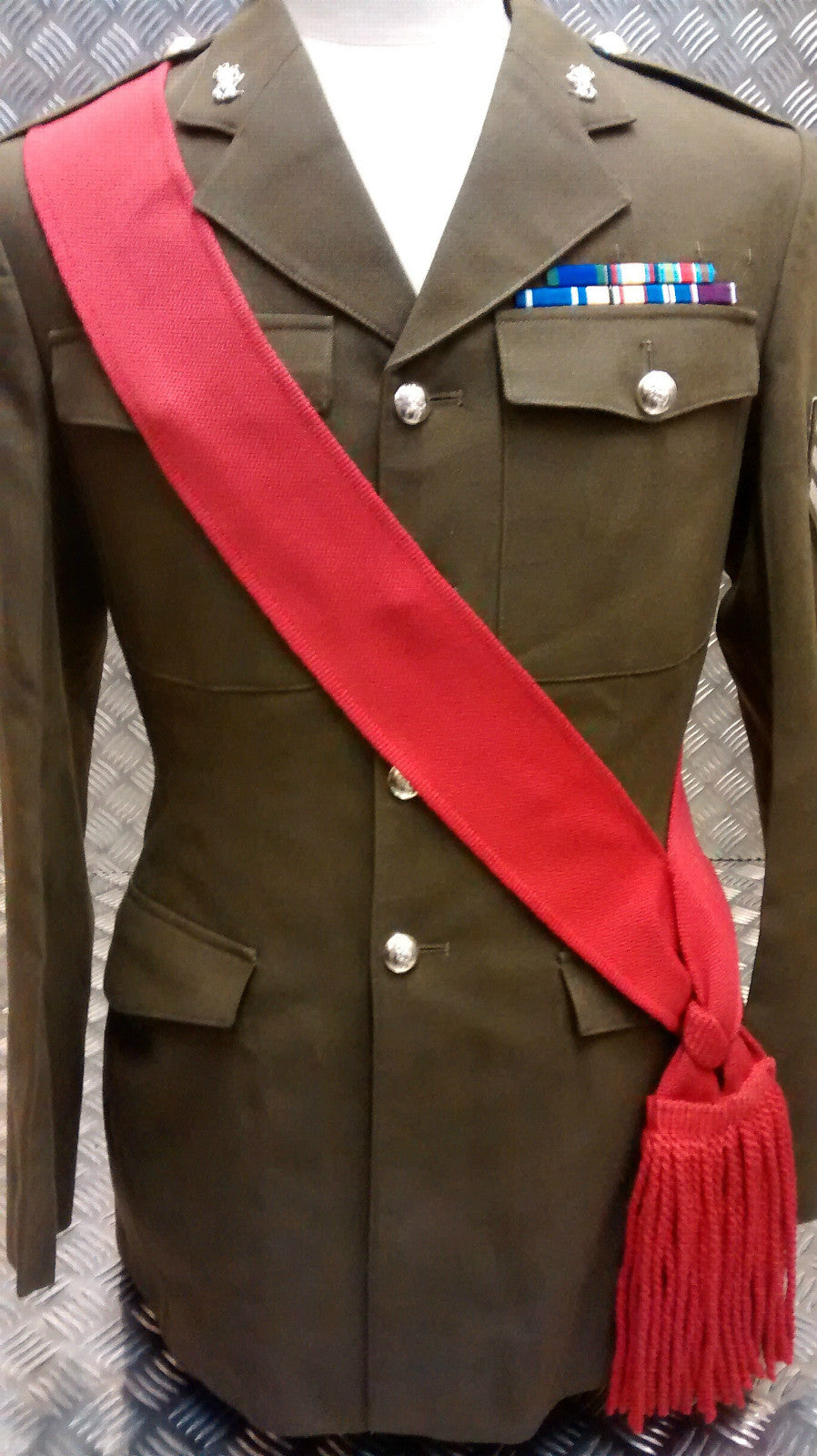 Red Shoulder Sash (Scarlet) For Ceremonial and Parades
