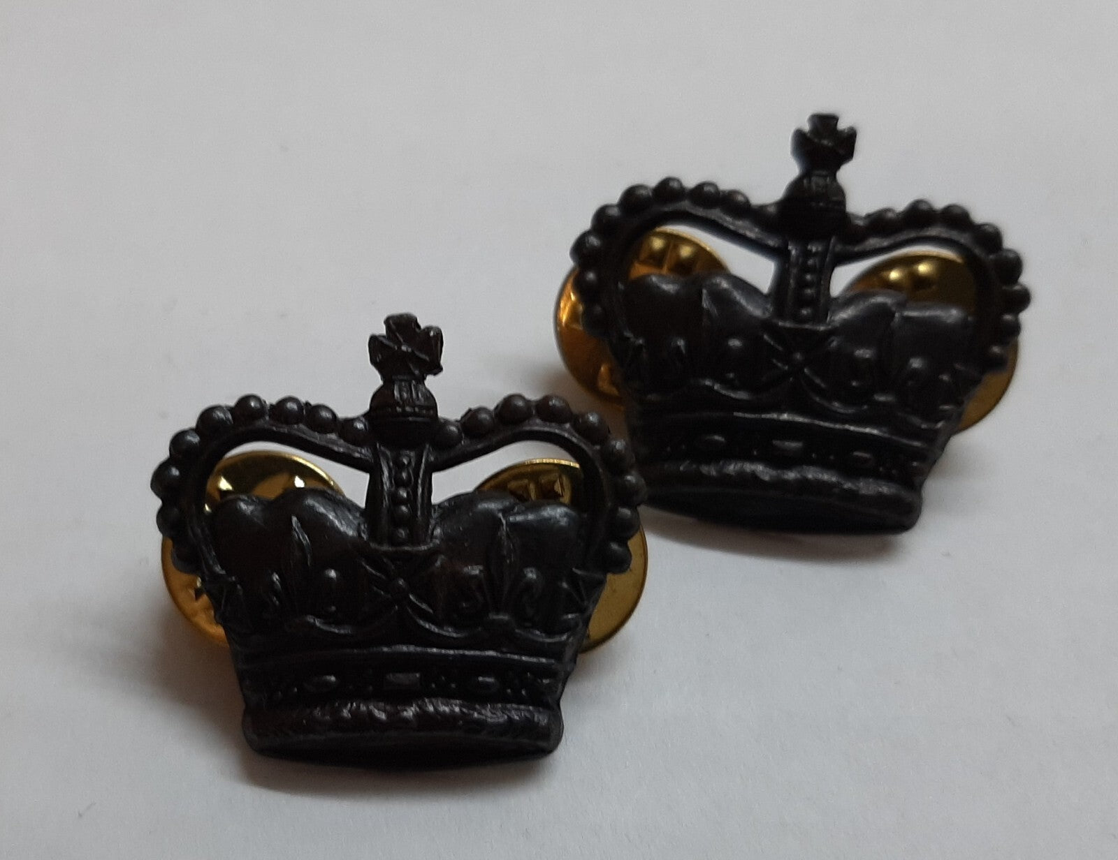 PWRR Rank Crowns British Army Princess of Wales's Royal Regiment Insignia 1 Pair
