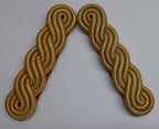 Officers Shoulder Cords British Made 3 Ply Gold Coloured Cord Army Pattern