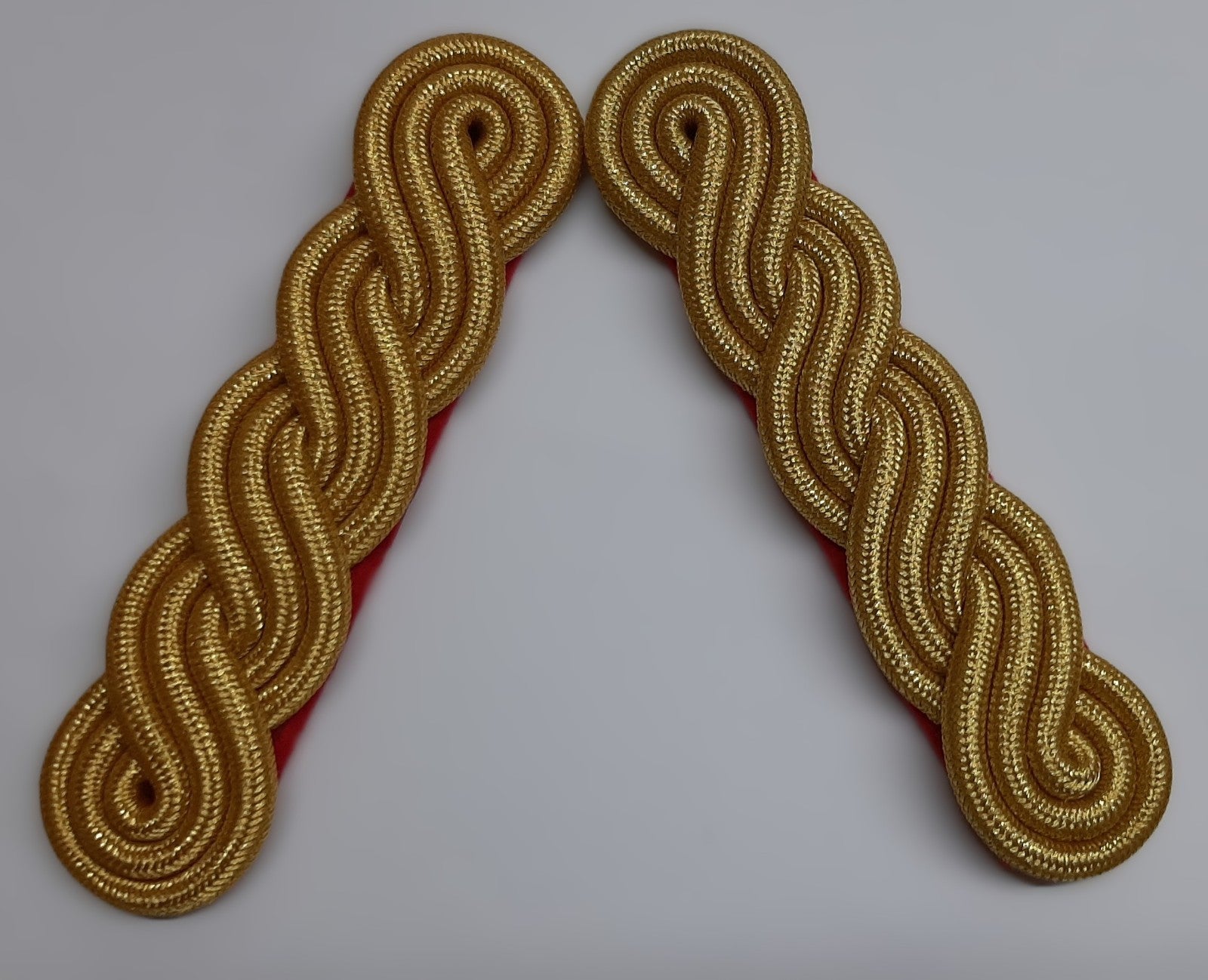 Officers Shoulder Cords British Made 3 Ply Gold Coloured Cord Army Pattern