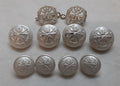 Small Arms School Dress Jacket Buttons and Collar Badges Full Set