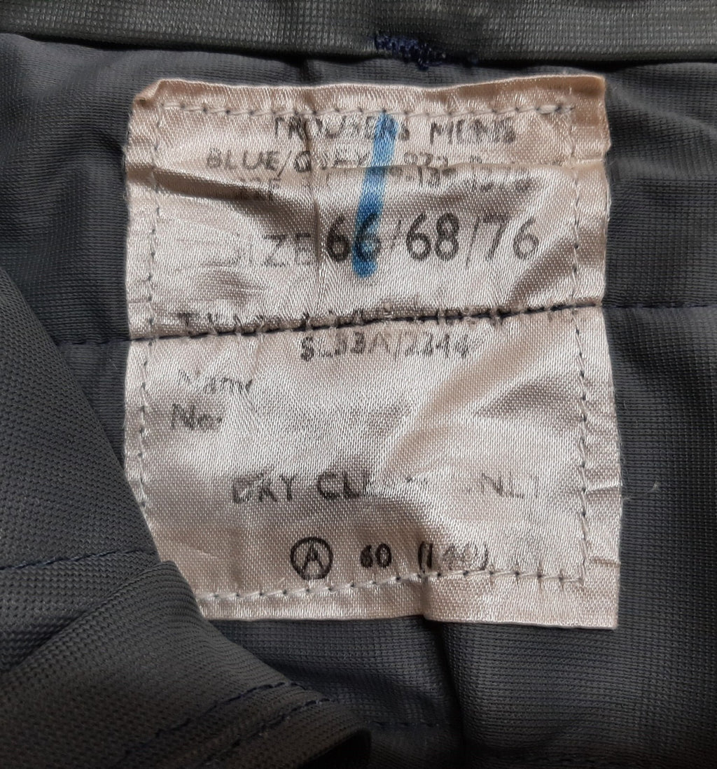 Vintage Trousers RAF Royal Air Force Dress Old Pattern Air Force Blue Grey Colour Waist 24"