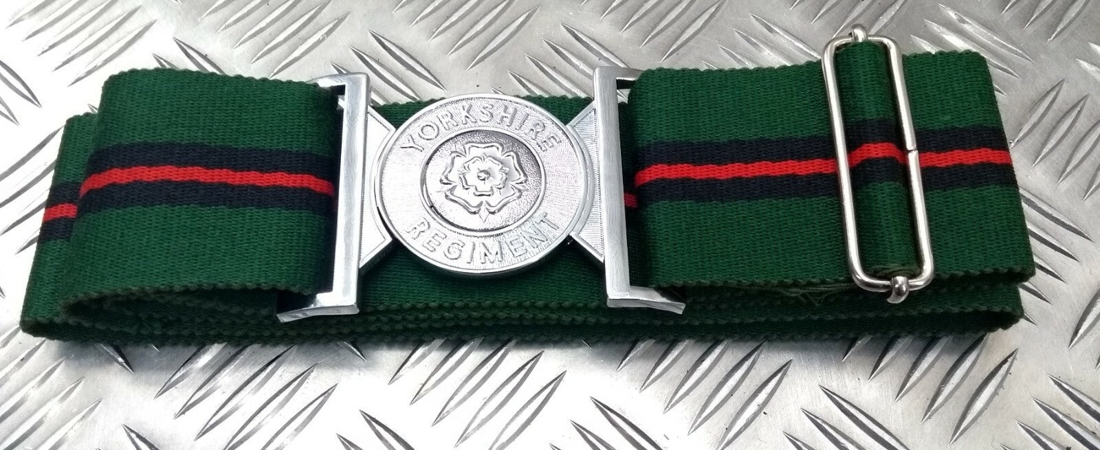 Yorkshire Regiment Stable Belt Kit Unsewn Up to 52" Buckle Slider Belt Material
