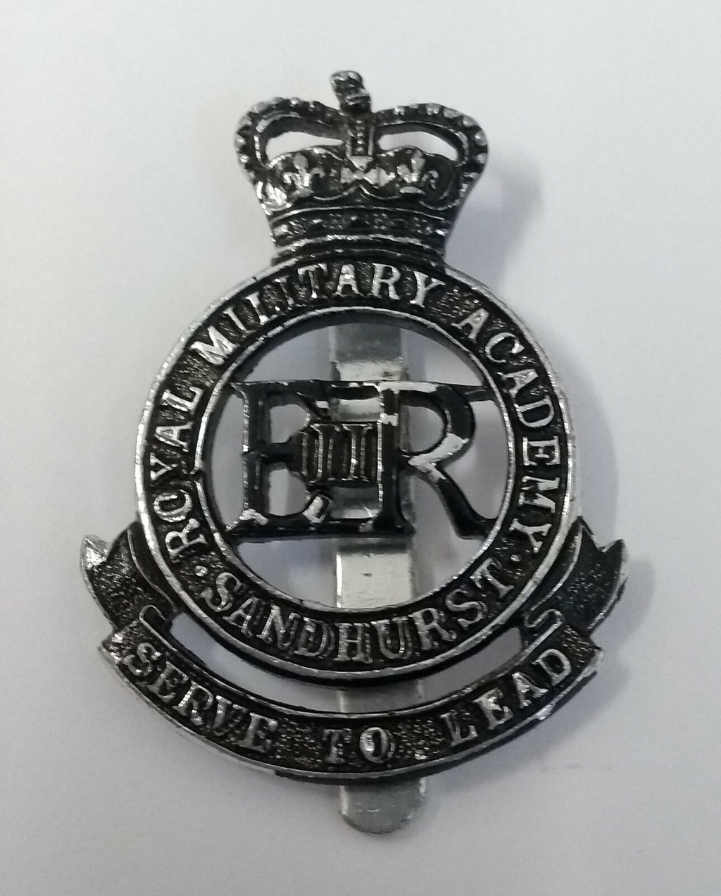British Hat Badge RMAS BLK1