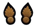 Royal Engineers Band Badges British Army Black Embroidered OFC Collar Patches