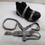 Crampon Boot Spikes British Tri Service Chrome Leather Straps One Size