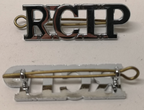 Royal Cayman Islands RCIP Shoulder Titles Chrome-plated Overseas Territory