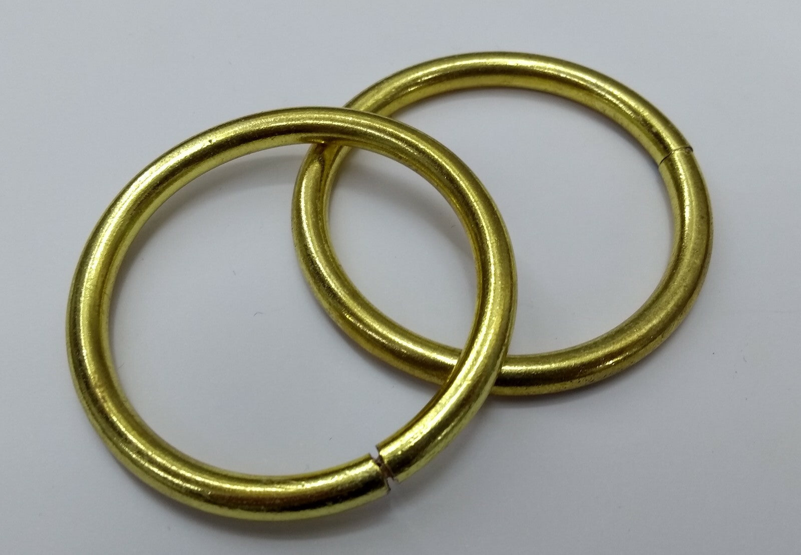 Genuine British Army Horse Guards & H Cav 43.5mm Brass Bridle Rings X2 STD184
