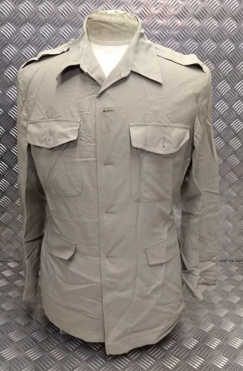British Army No6 Jacket Dress / Tropical Jungle / No Buttons & Open Seam