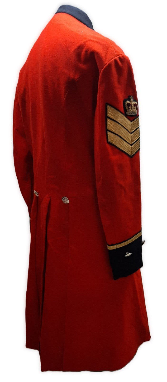 British Army Red Long Coat Royal Hospital Chelsea Q/C Buttons C/SGT