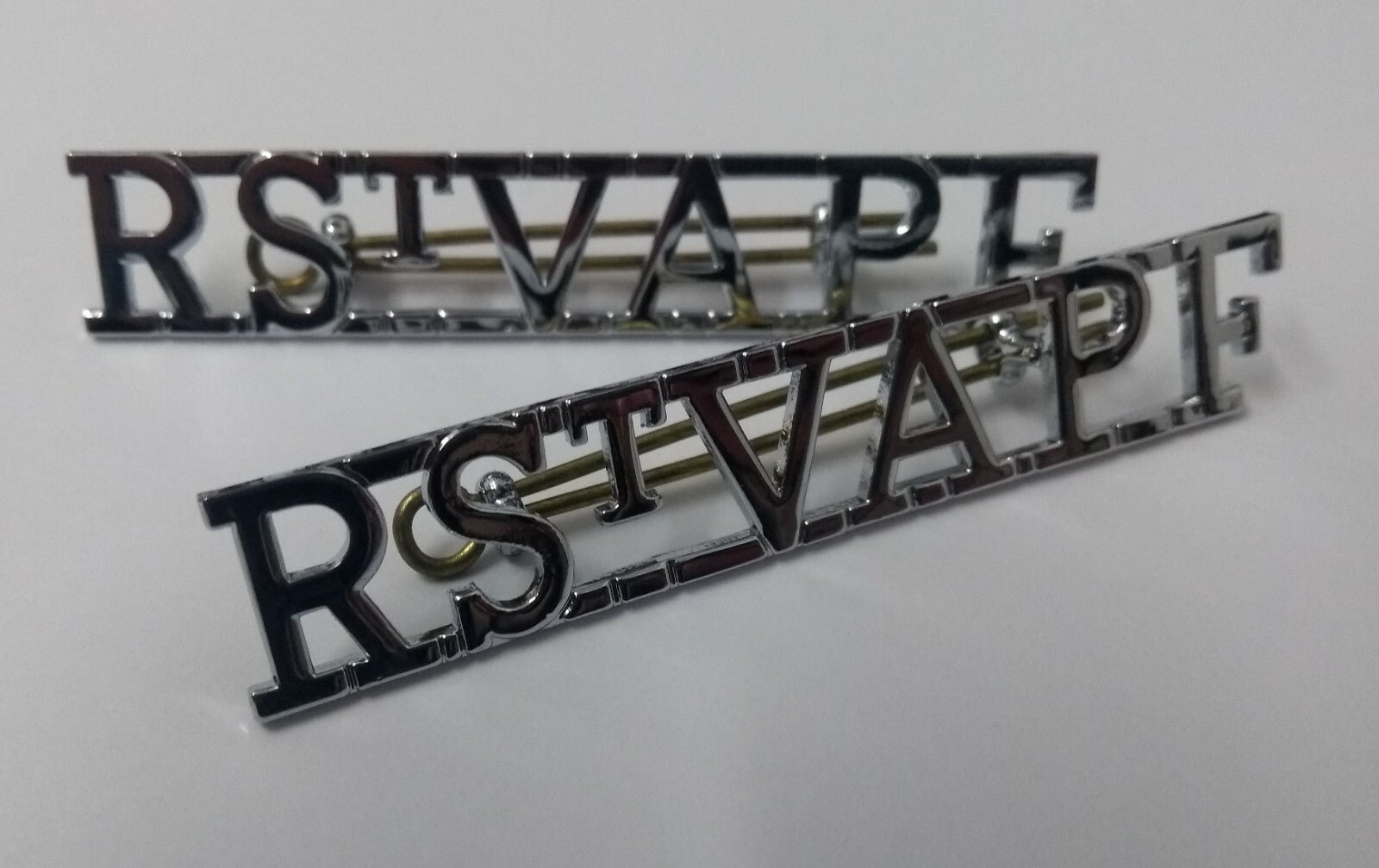 Royal St Vincent "R St V A P F" Insignia Chrome Shoulder Title MFCD9