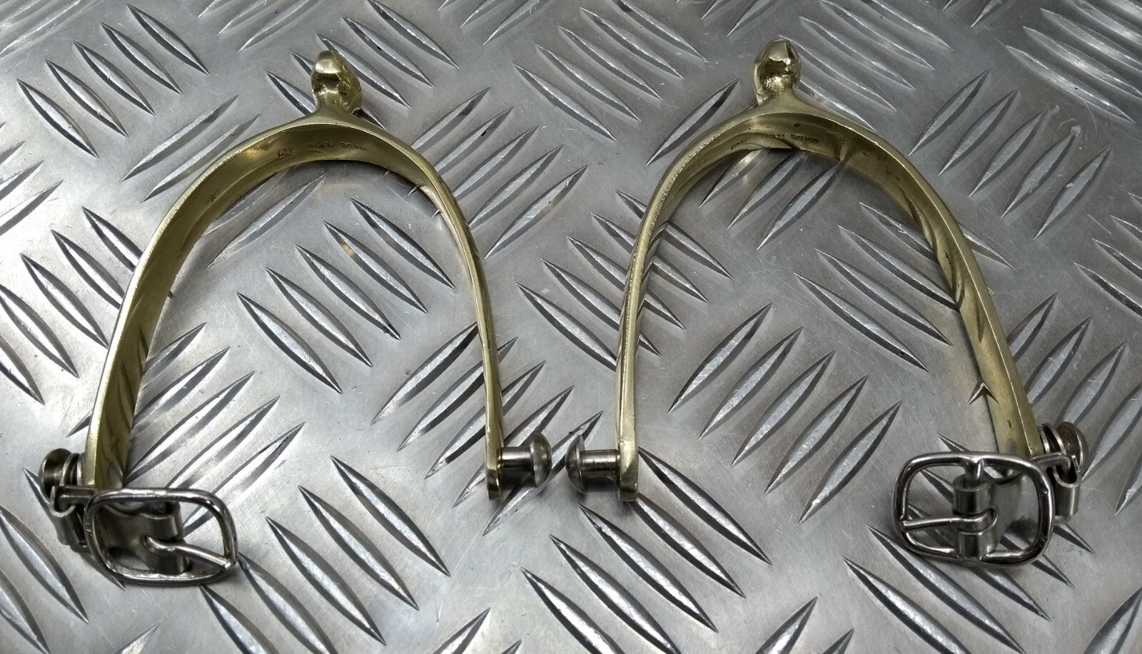 Genuine Vintage Issue Officers Cavalry Type Parade Buckle Spurs- NEW