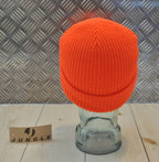 Orange Knitted Beanie Hat / Watch Cap / Woolly Hat - One size - NEW