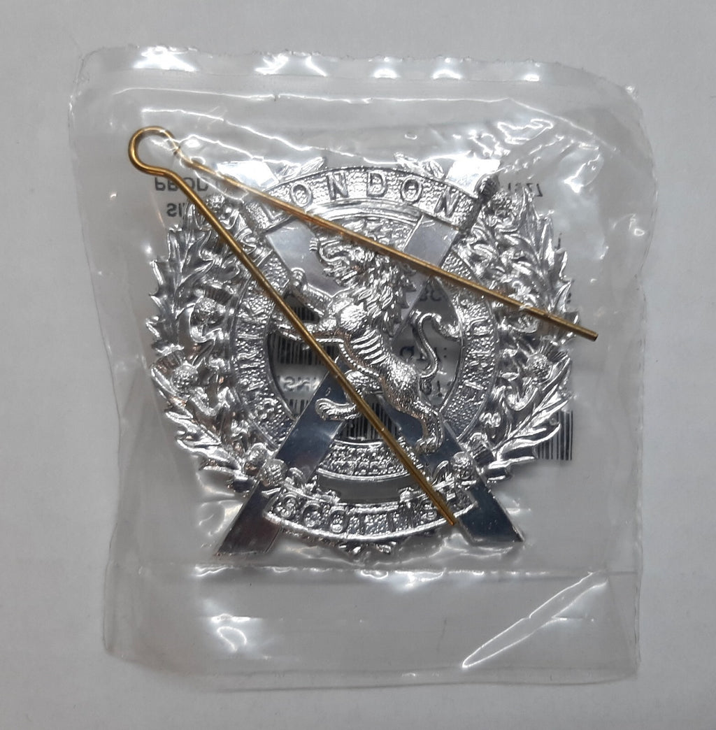 London Scottish Badge for Bonnet Glengarry or Similar Headwear
