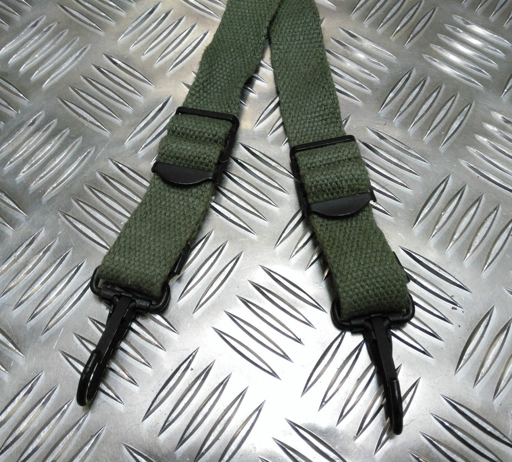 Green Web Yoke / Suspender / Brace 6 Point Strap Genuine Issue- NEW