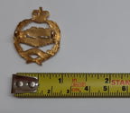 RTR Officer's Insignia Badge Royal Army Tank "Fear Naught" Collar Badges 1 Pair