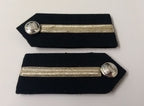 Oman Gorgets Collar Tabs With Silver Detail Chrome Officers Insignia Buttons