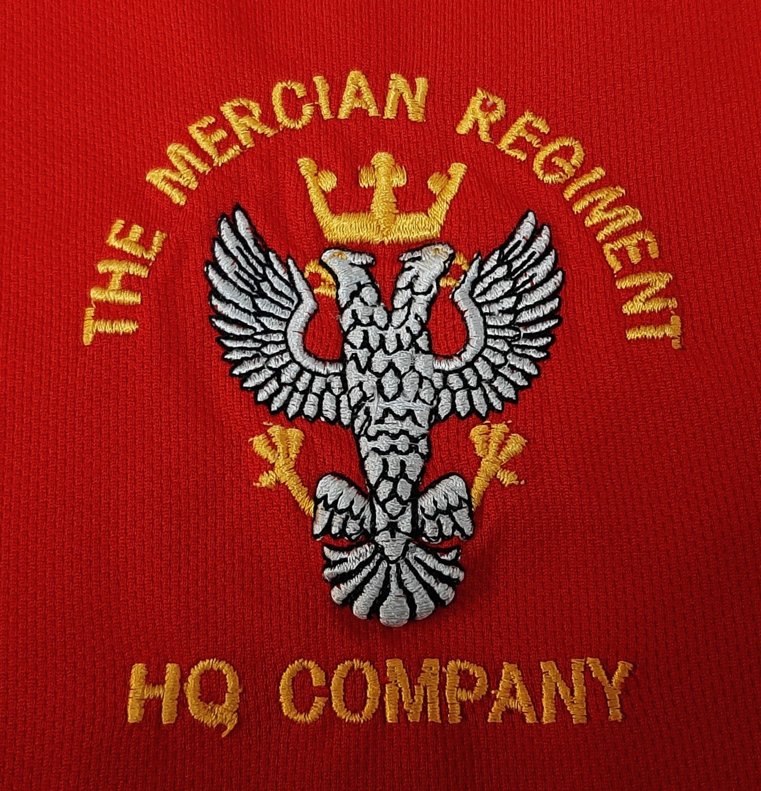 Insignia T-Shirt The Mercian Regiment HQ Company Red Size Medium