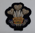 RRW Insignia Badge British Army ICH DIEN 3 Feathers Hand Embroidered Patch NoS