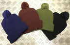 Knitted Retro Beanie Hat / Watch Cap / Ski hat with Pompom - All Colours - NEW