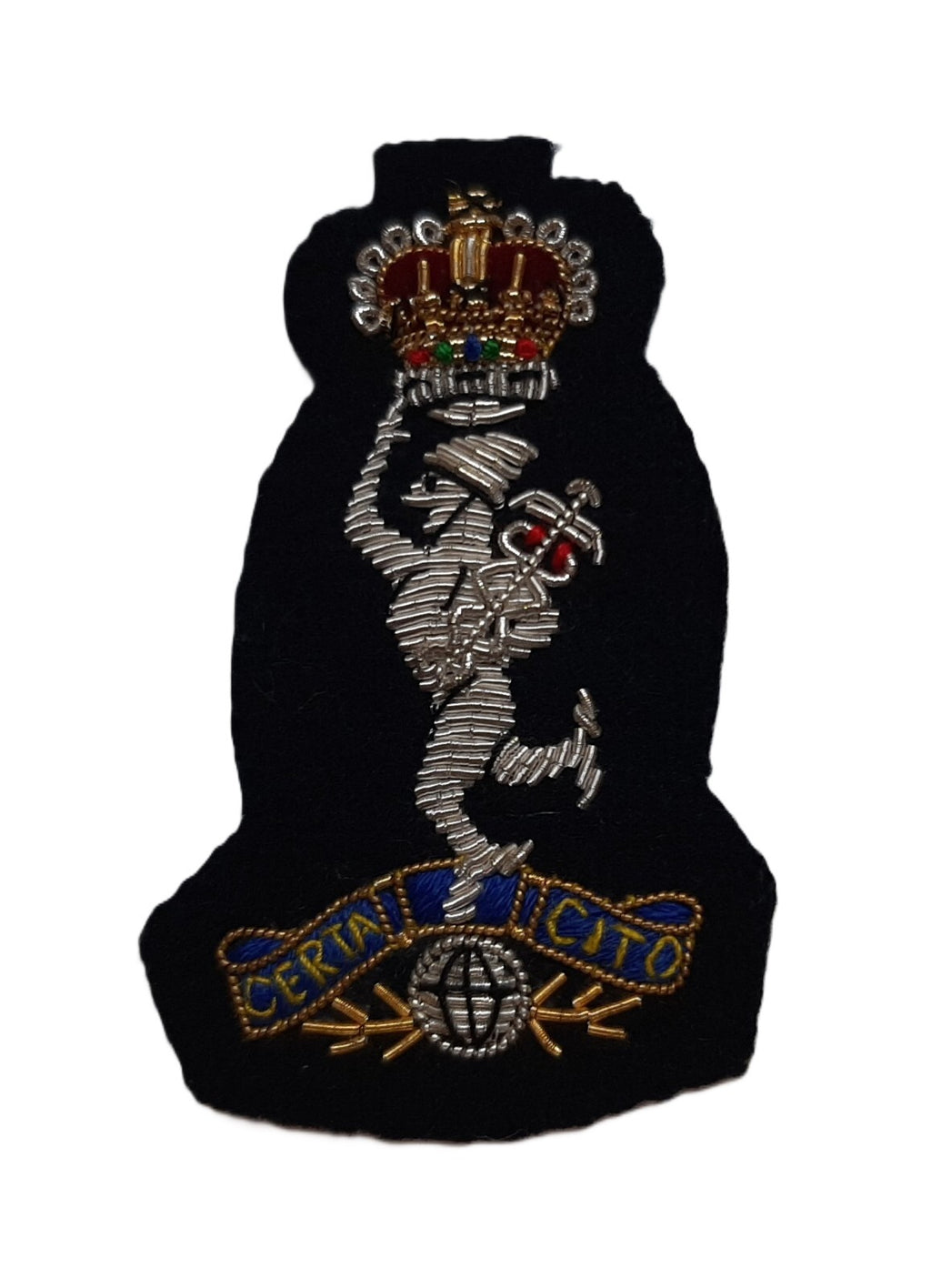 Signals Cap Badge British Army Wire Braided R Signals Insignia "Jimmy" Patch