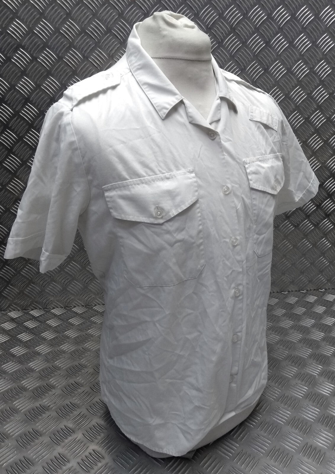 OPG White Shirt Short Sleeves British Security Style Womans Size 22