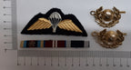 RM O/R Badges No1 Para Arm Patch / Medal Ribbon & 1 Pair of Collar Dogs UK R.M