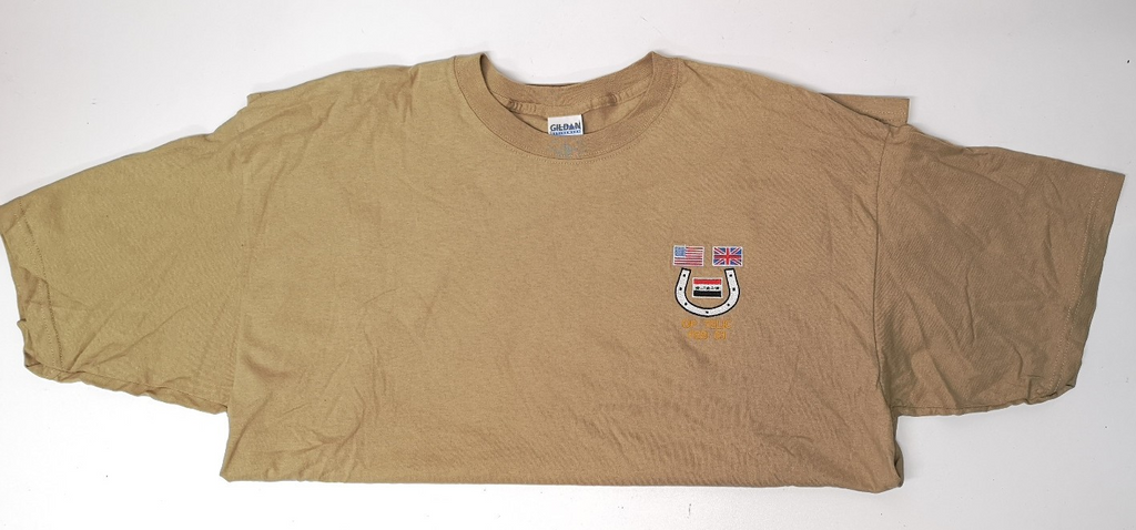 OP Cotton T-Shirt TELIC FEB 03 Symbol Beige Sand Colour Size XXL