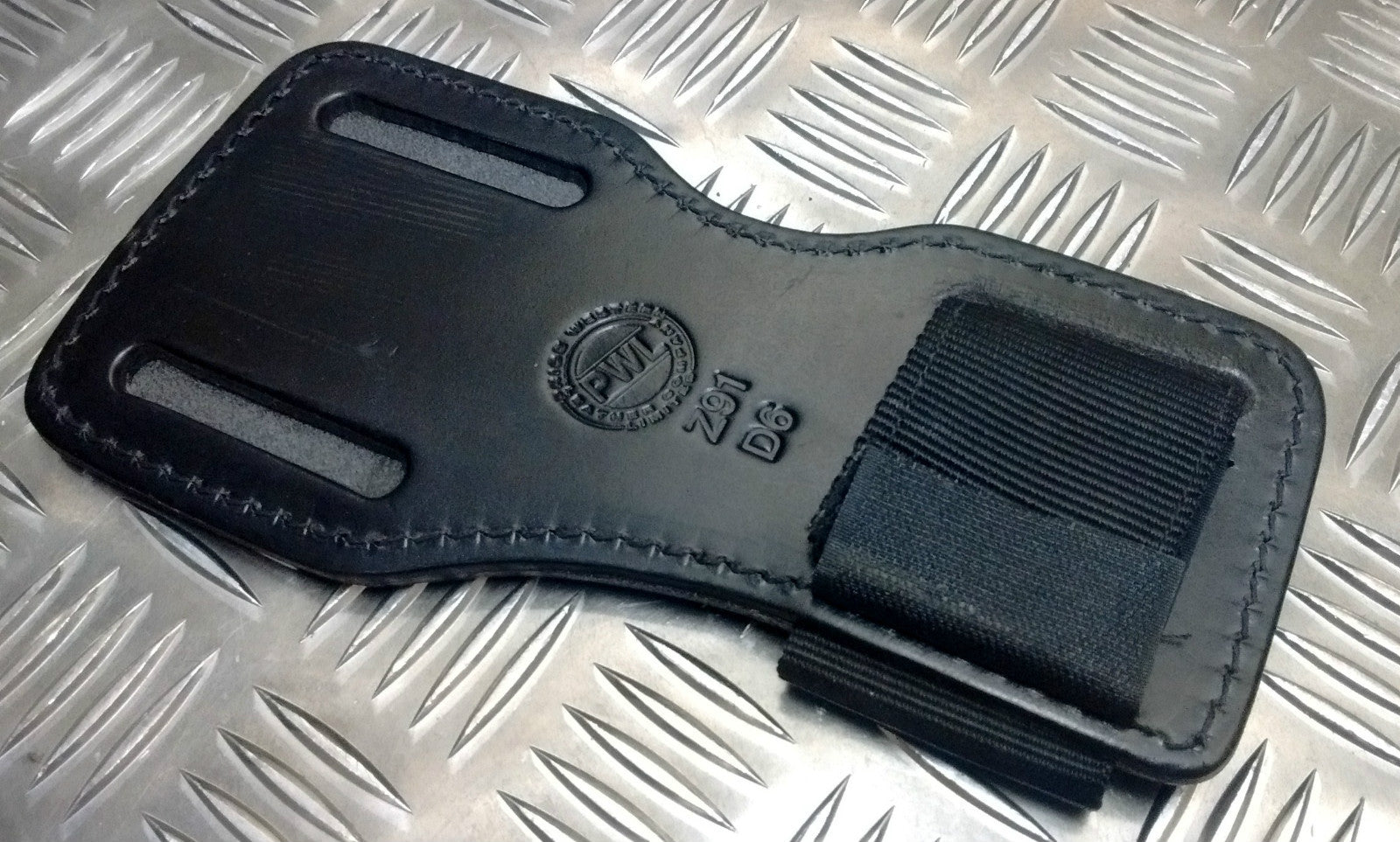 PWL Heavy Duty Black Leather Support Carrier Plate Z91 D6 Left Hand