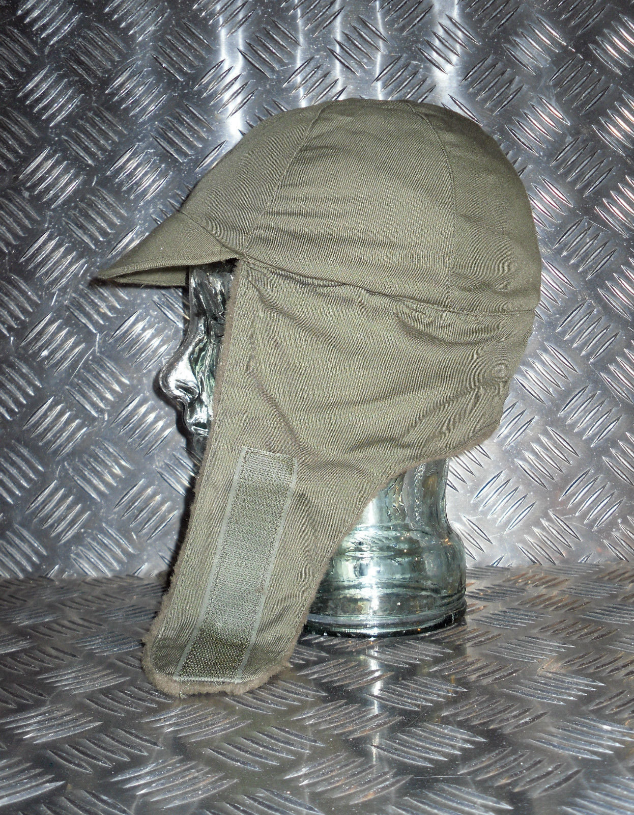 Dutch Army Green Dog Hat / Trapper Hat with Ear Warmers - All sizes