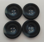 Vintage Army Buttons Old Pattern British Mottled Navy 4 Hole Size 22.6mm