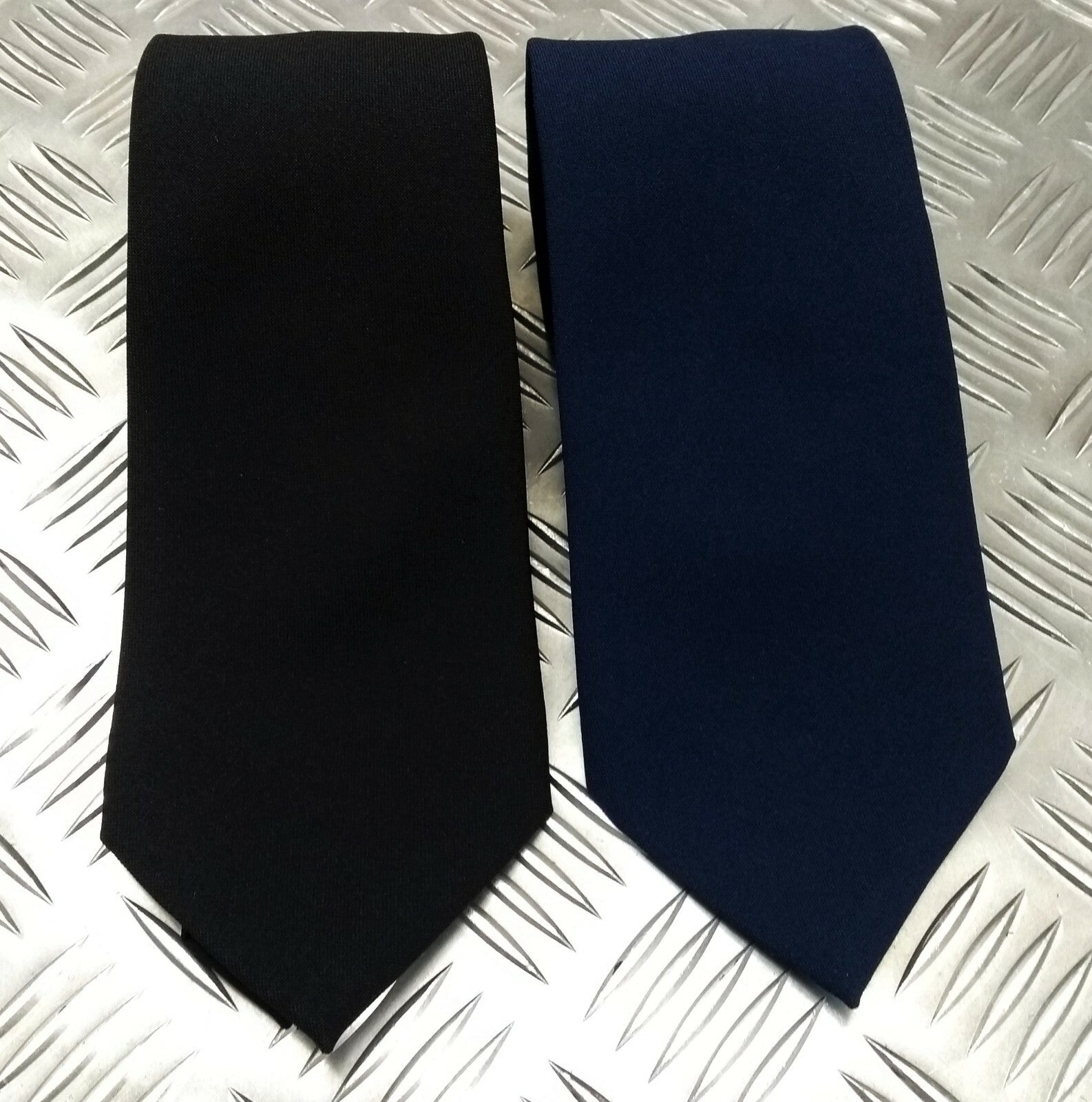 Genuine British Made Dress Tie Blue or Black Tie - NEW