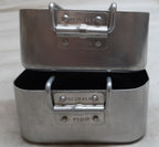 Army Mess Tins Field Cooking Pans British Old Pattern Small and Large