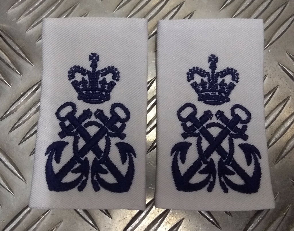 Naval PO Epaulettes RN Type Shirt Sliders Petty OFC (P.O) 1 Pair