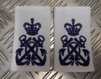 Naval PO Epaulettes RN Type Shirt Sliders Petty OFC (P.O) 1 Pair