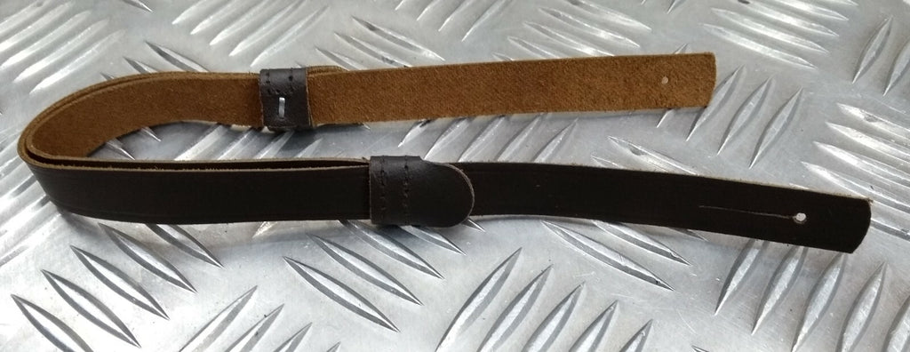 Genuine Issue Dark Brown Leather SD Dress Hat Chin Strap CS17- NEW