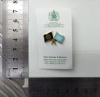 Rotary International Club Twin Flags Metal Lapel Pin Badges Set of 8 - NEW