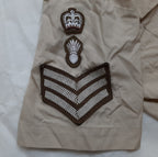 RE SSGT Shirt British Army FAD Fawn Short Sleeve Staff Sergeant Insignia 37cm